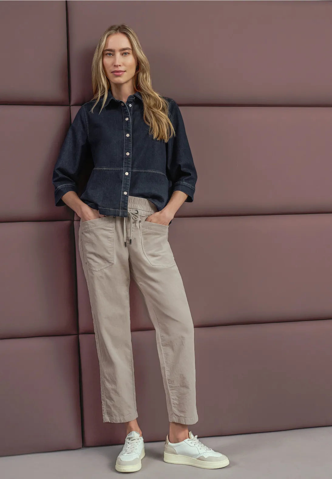 Bonny Corduroy 380878 Fading Sand fra Street One