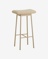 Nordal ZALA Barstol Beige med imiteret lammeskind