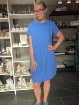 Tamar Dress – Hørkjole med Lommer – Royal Blue – GR Nature
