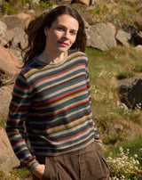 Mansted YAK ZEN Walnut stribet yakstrik til dame
