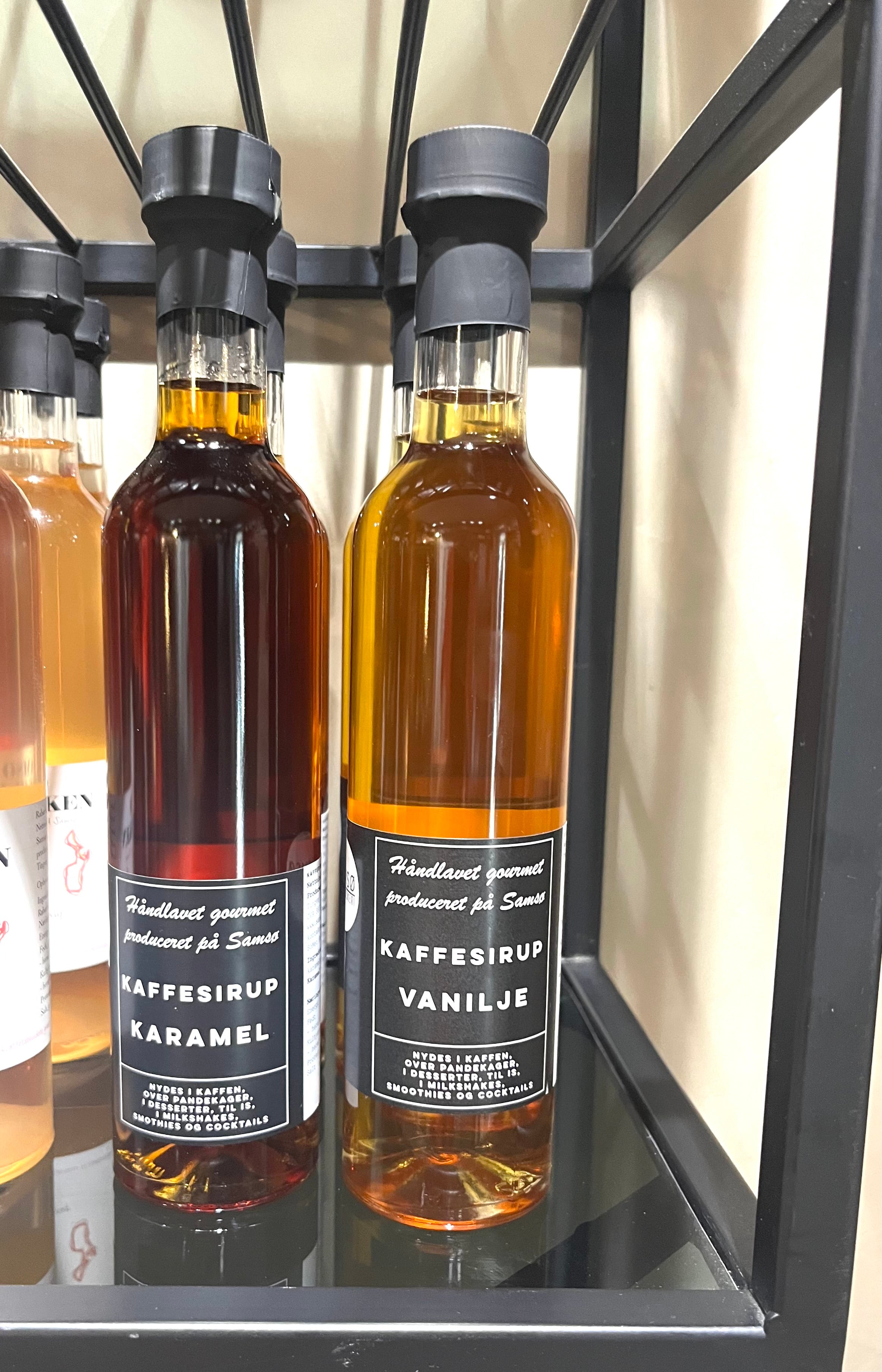 Kaffesirup med Karamel 250 ml – Samsø Landkøkken – Sirup til Kaffe, Desserts & Cocktails
