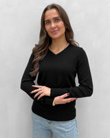 VILA VIRIL Black hverdagsstrik til dame