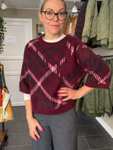 Street One Fluffy Jacquard Sweater 303960 – Rustic Rouge