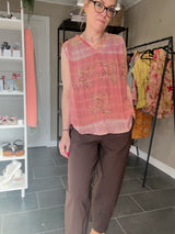 Cofur rosa Oda Top med unikt print