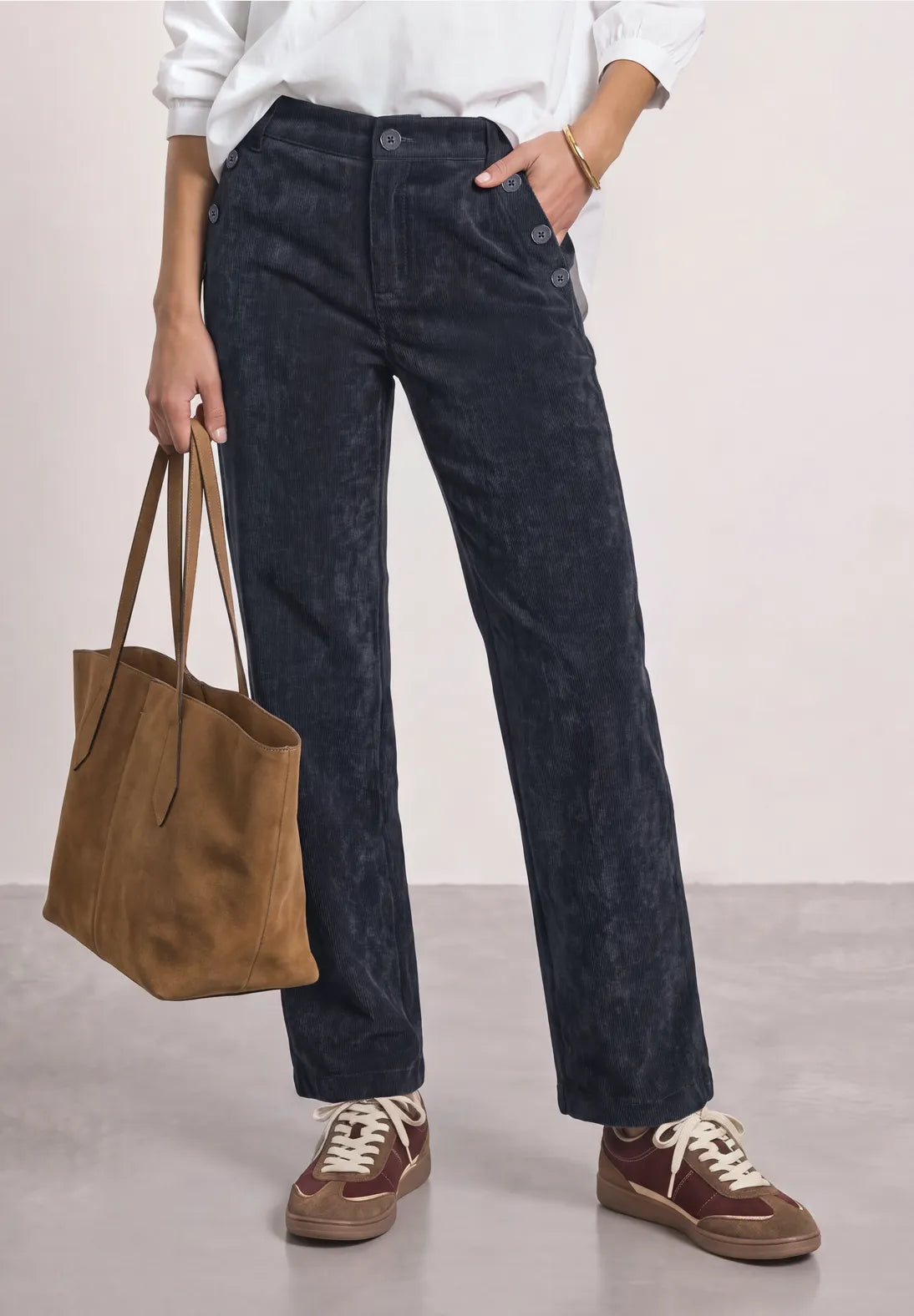 Amalia 380885 L30 damebukser i Indigo Night