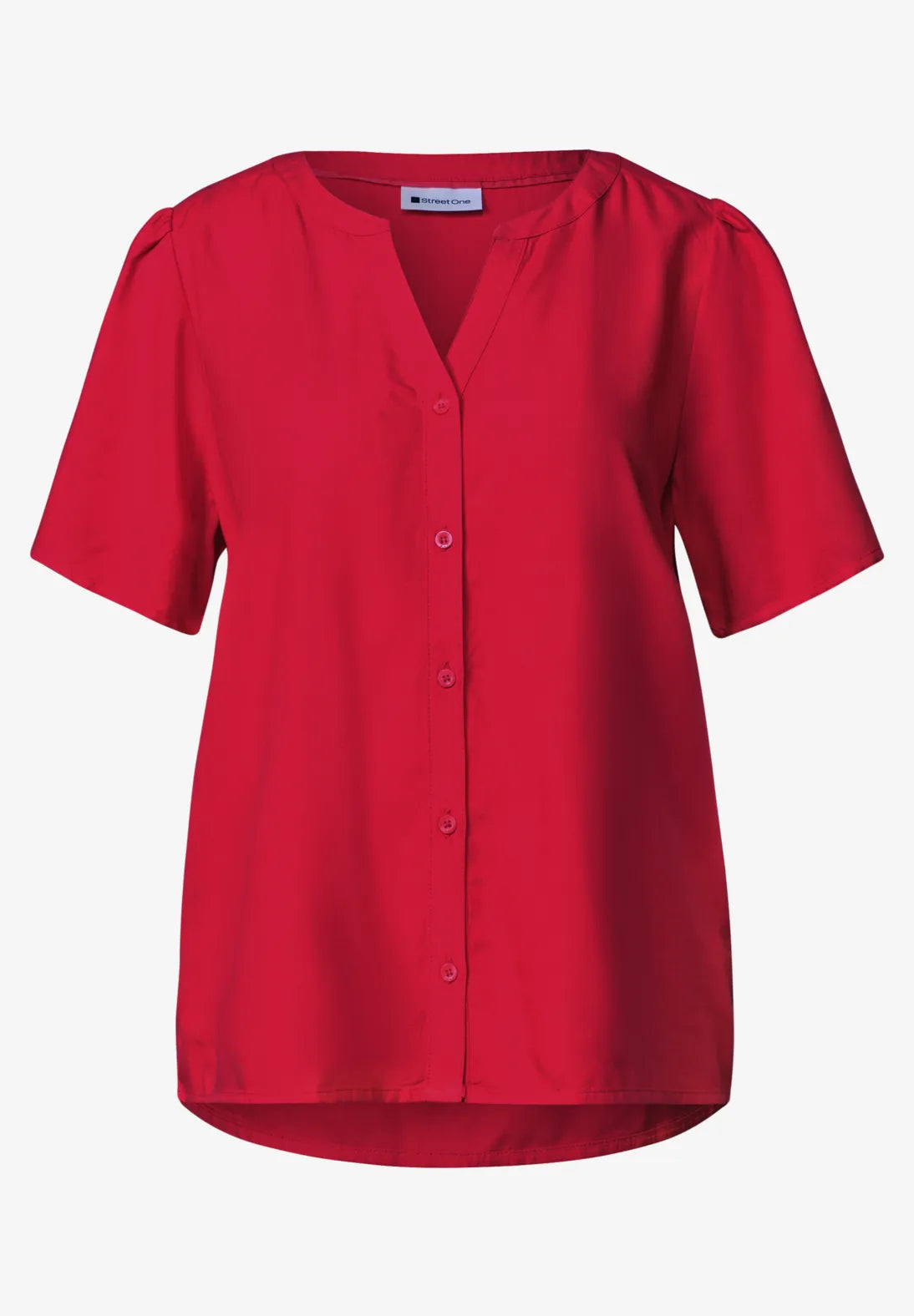 Elegant rød bluse til sommer