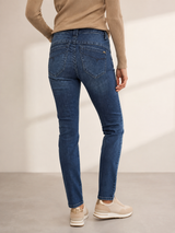 Damejeans med mellemhøj talje og løftende lommer – Jonny Q X-Fit