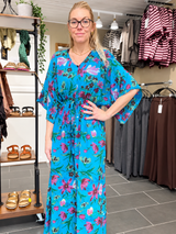 Cofur Lombok Dress S27 – dyb turkis blomstret
