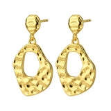 Zefina Denmark Filipa øreringe i organisk forgyldt design