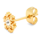 Forgyldt LULU Copenhagen Flake ørering formet som et snefnug – enkelt stykke