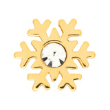 Forgyldt LULU Copenhagen Flake ørering formet som et snefnug – enkelt stykke