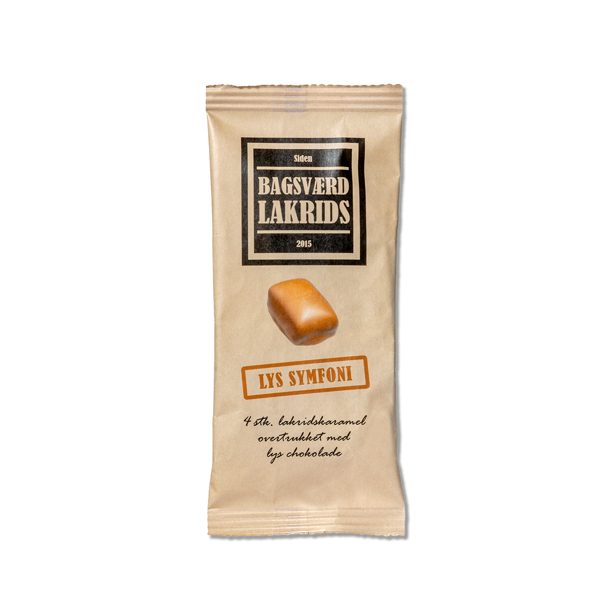 Bagsværd lakrids lys symfoni 4 stk lakrids med lys chokolade