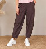 Torino Barrel Pant 41205 Coffee fra Black Colour