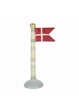 Farverigt flag i keramik til bordpynt