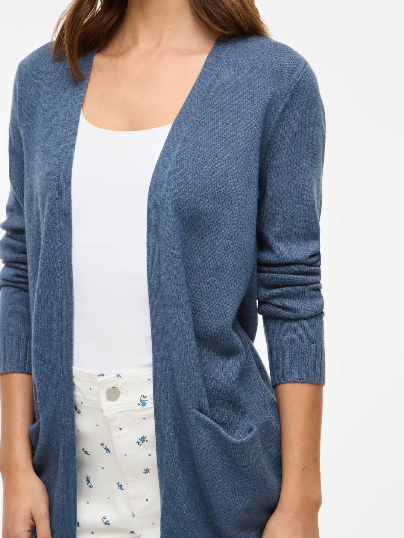 Åben cardigan med split neck og forlommer – VILA VIRIL 14044041