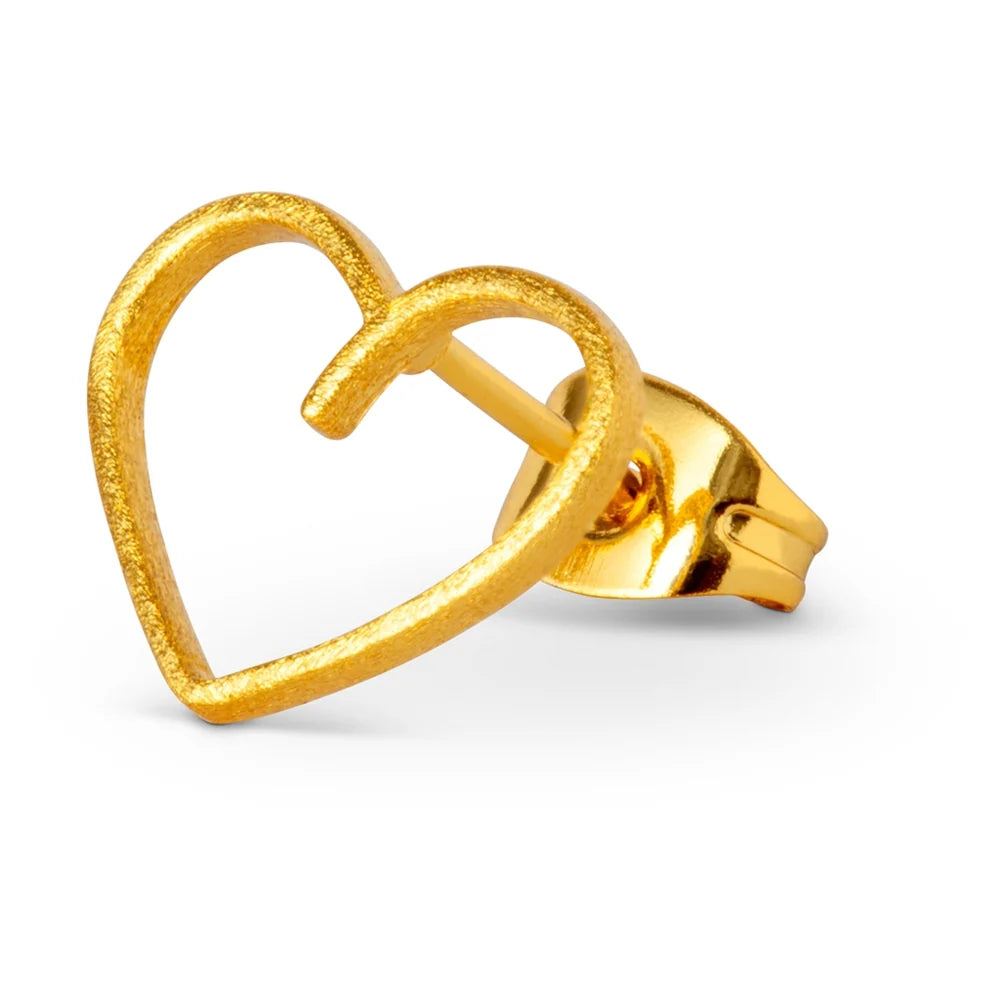 Happy Heart ørering forgyldt fra LULU Copenhagen