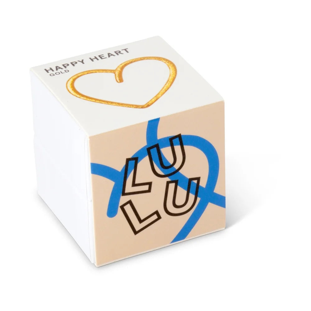 Happy Heart ørering forgyldt fra LULU Copenhagen