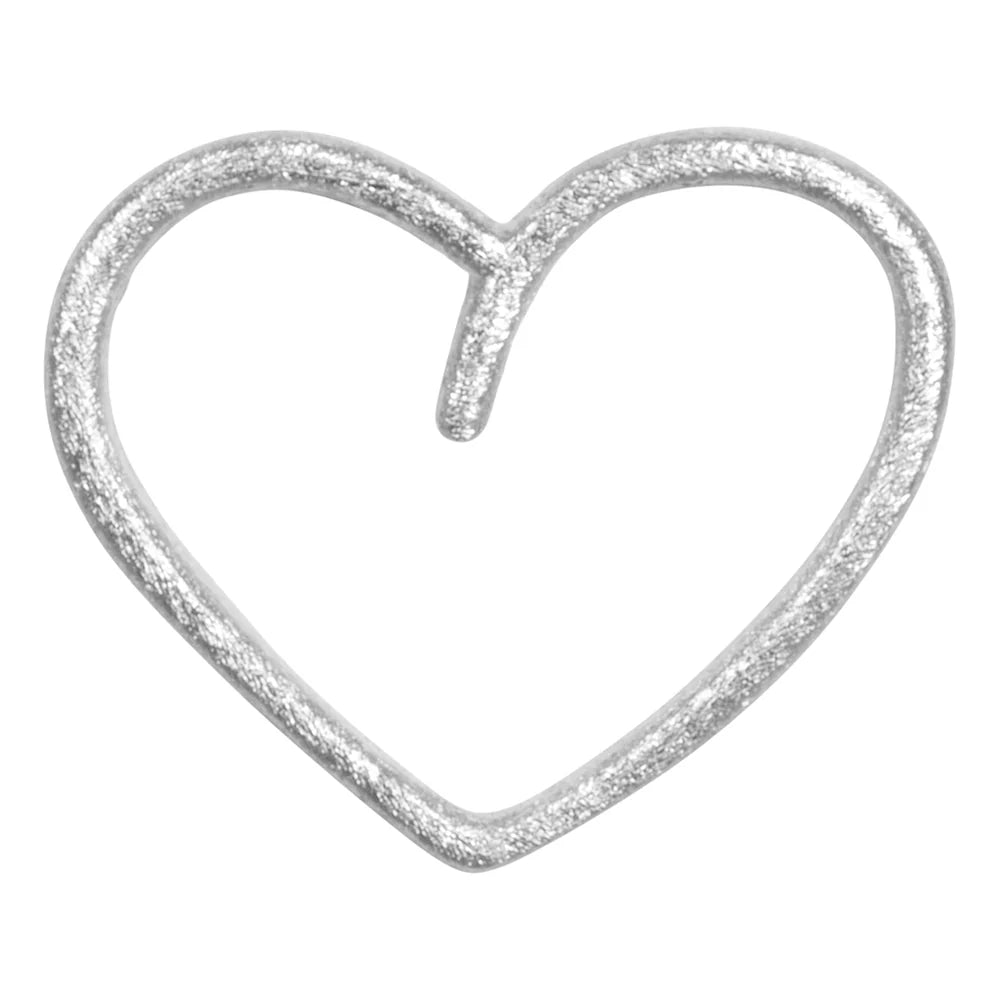 Happy Heart ørering sølvbelagt fra LULU Copenhagen
