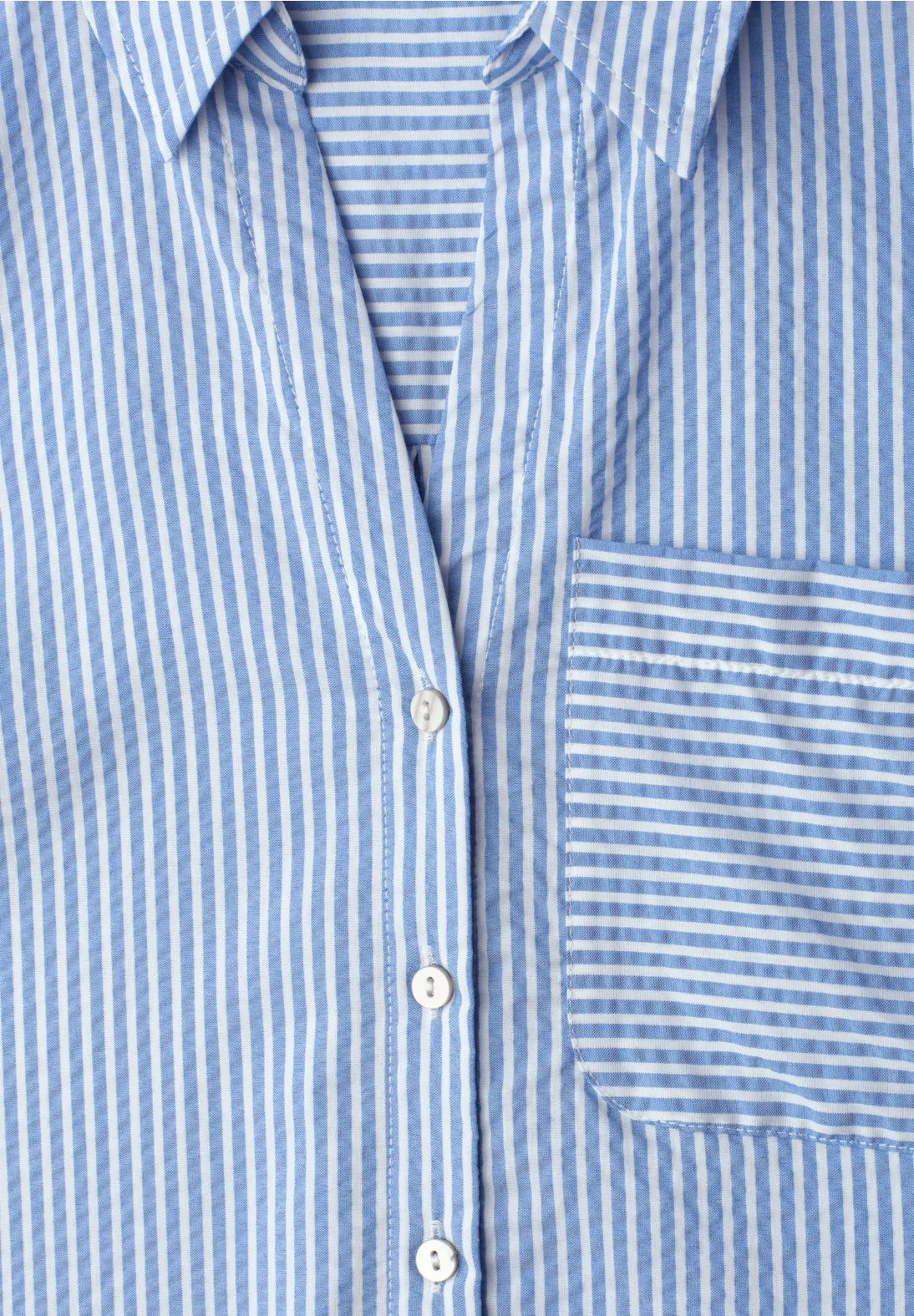 Kortærmet skjortebluse med knapper