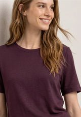 New Gerda 324870 T-shirt i bomuld-modal mix i varm rød nuance