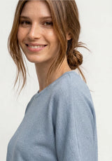 Komfortabel Street One top med glimmerdetaljer