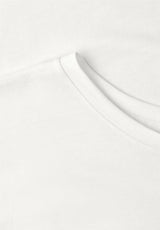 Street One sommertop i Off White med feminin finish
