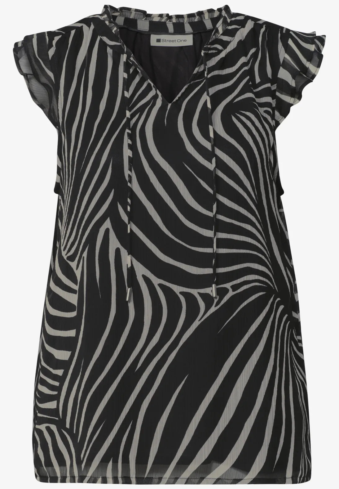 Elegant sort top med blød modal indertop