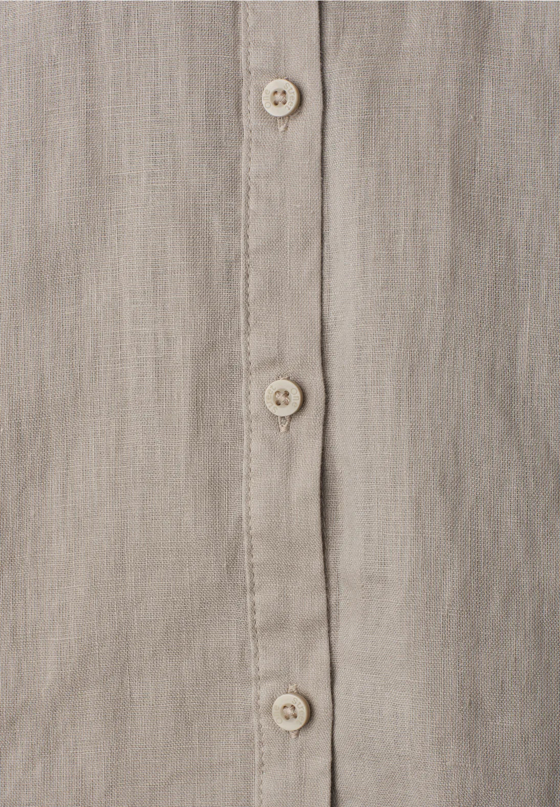 timeless beige damebluse i hør