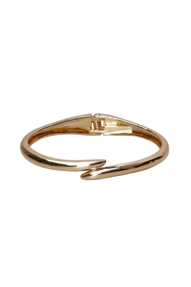 Black Colour Trinny Slim smal guldfarvet armring