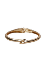 Black Colour Trinny Slim smal guldfarvet armring
