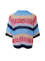 Black Colour pullover med brede horisontale striber