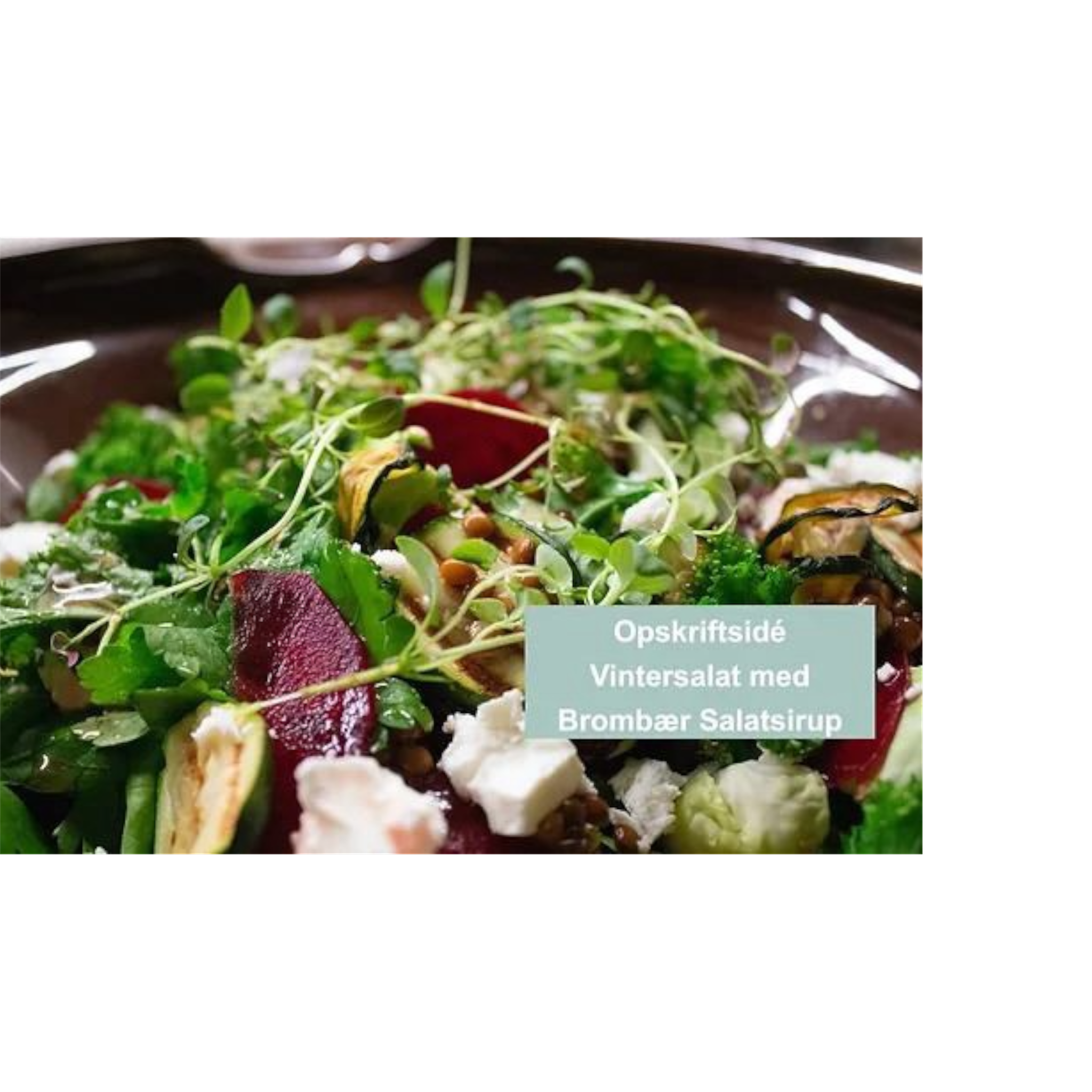 salat med Brombær Salat Sirup
