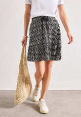 Street One Skirt Volant 361969 Clay Sand
