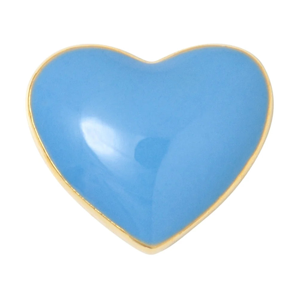 Love U Ørering 1024 – Light blue – 1 stk. Forgyldt – Lulu Copenhagen