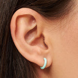Color Hoop Gold Mint hoop ørering fra Lulu Copenhagen