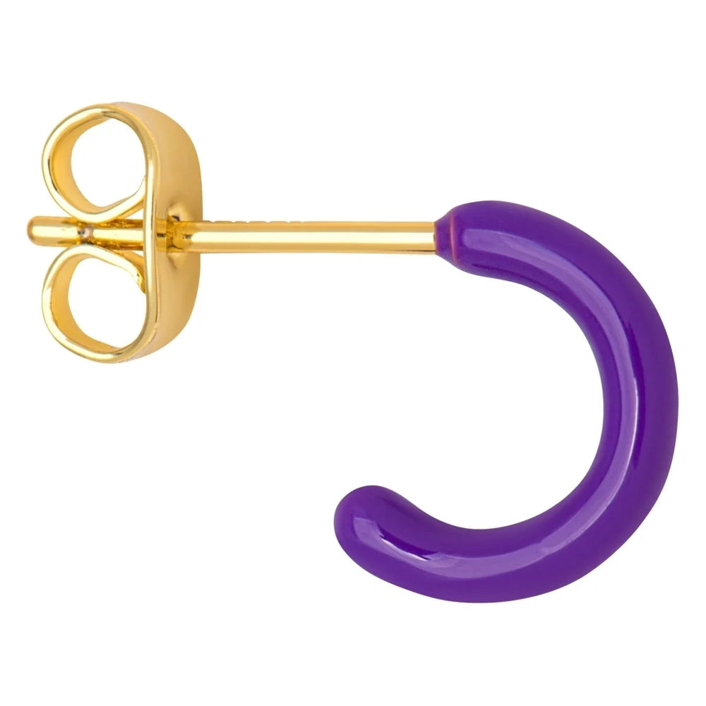 Color Hoop Gold Deep Purple fra Lulu Copenhagen