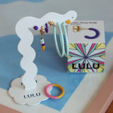 Lulu Copenhagen Color Hoop Gold Deep Purple