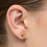 Sweet Heart Passion Red ørering fra Lulu Copenhagen