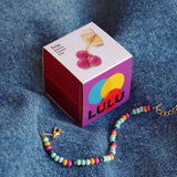 Trio Electric Fuchsia Pink 18K forgyldt ørering