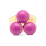 Ear stack med Trio Electric Fuchsia Pink
