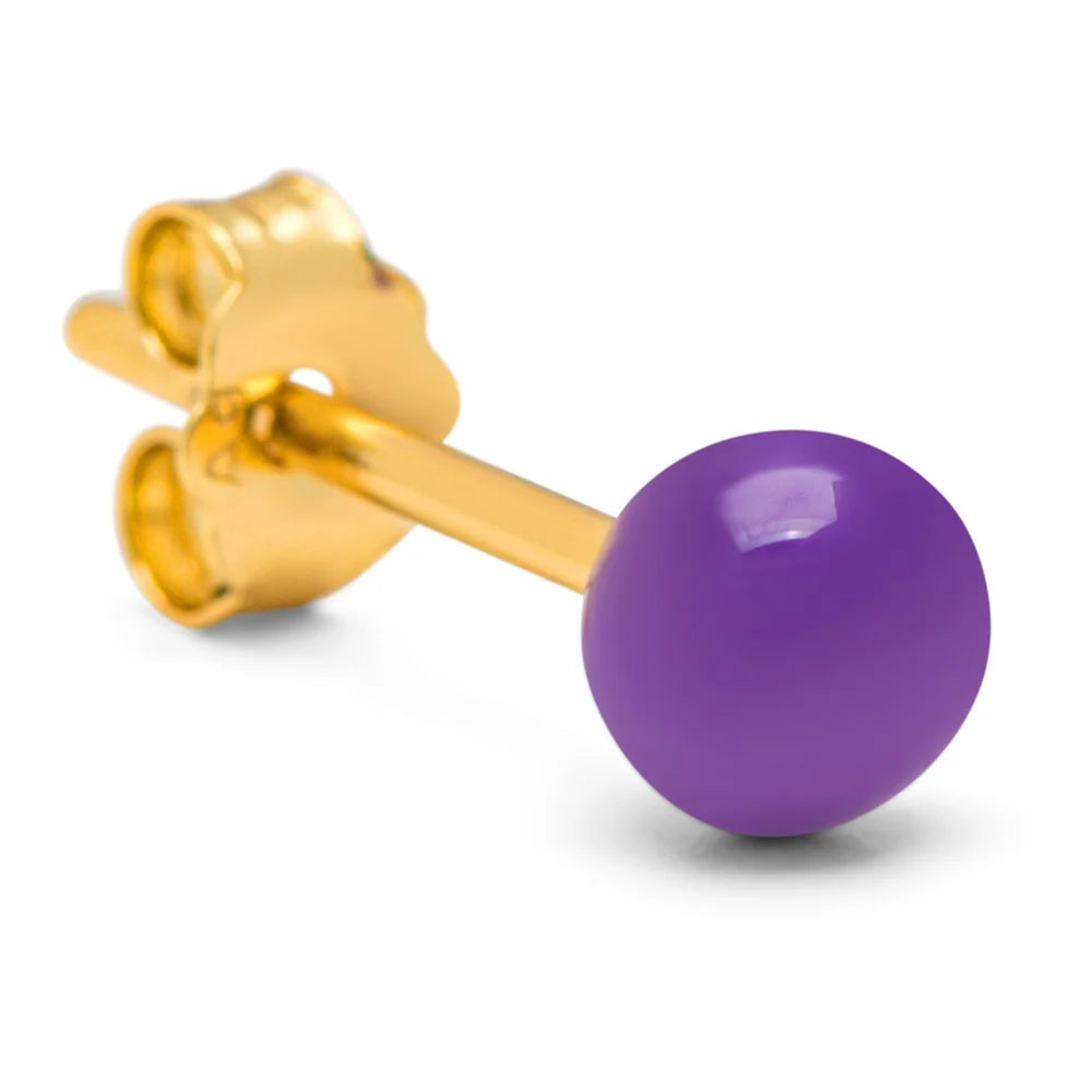 Color Ball Medium Deep Purple 4 mm fra Lulu Copenhagen