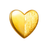 Heart Wings forgyldt ørering 4 mm