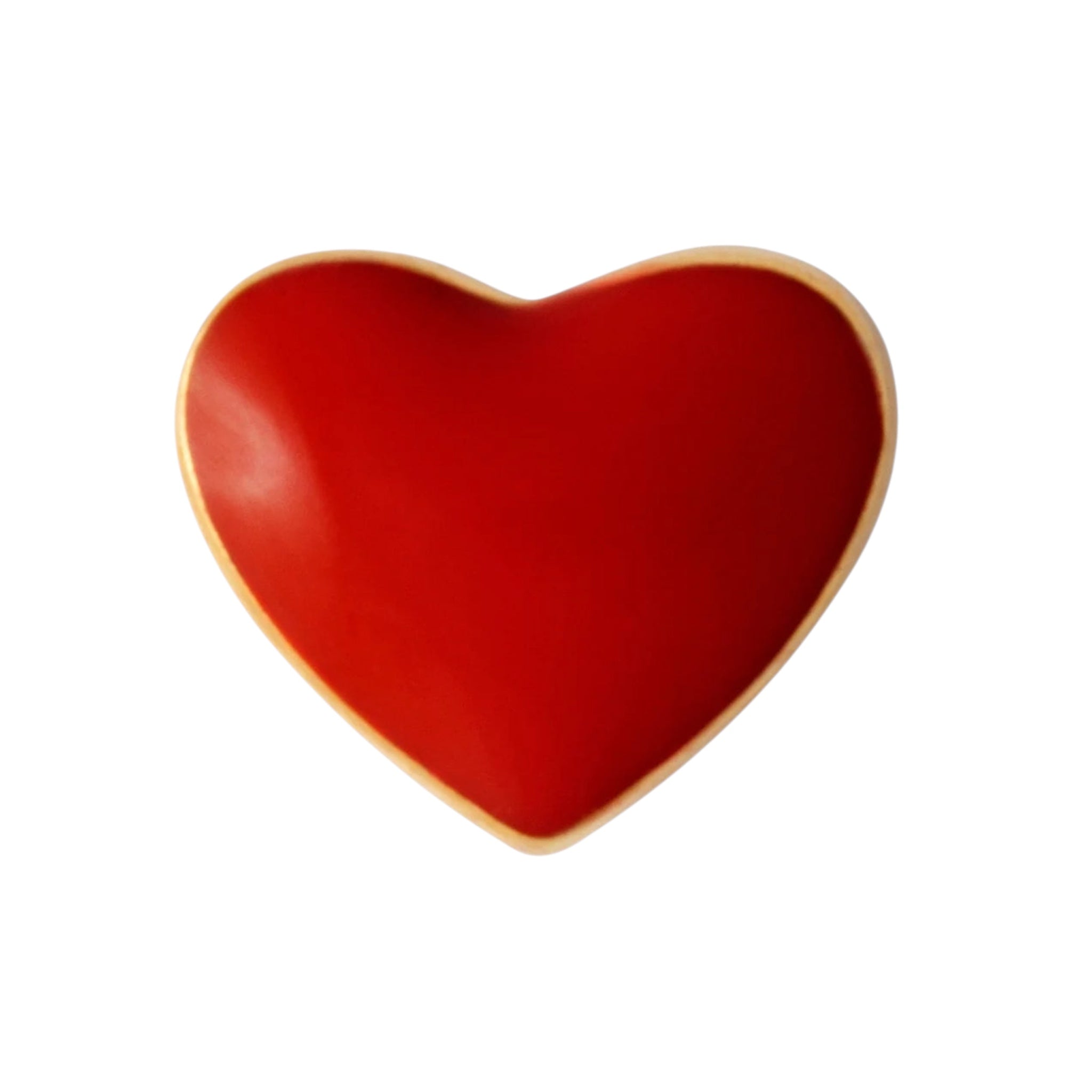 Love U Ørering 1024 – Passion Red – 1 stk. Forgyldt – Lulu Copenhagen