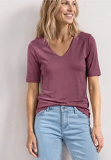 Street One Palmira T-shirt i Dark Clouded Blush