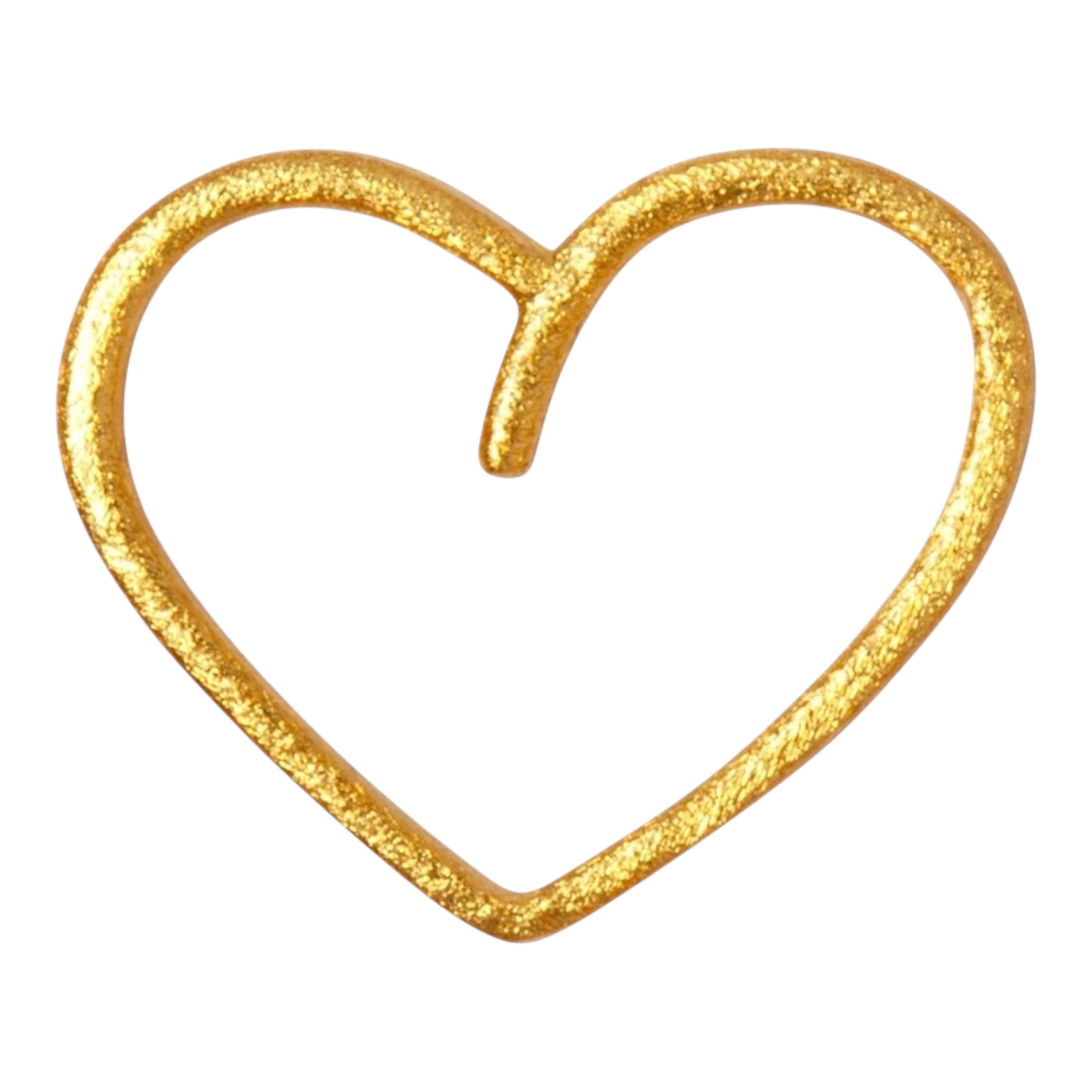 Happy Heart ørering forgyldt – 1 stk · LULU Copenhagen