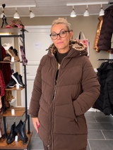 Street One mellemlang foret parka i brun