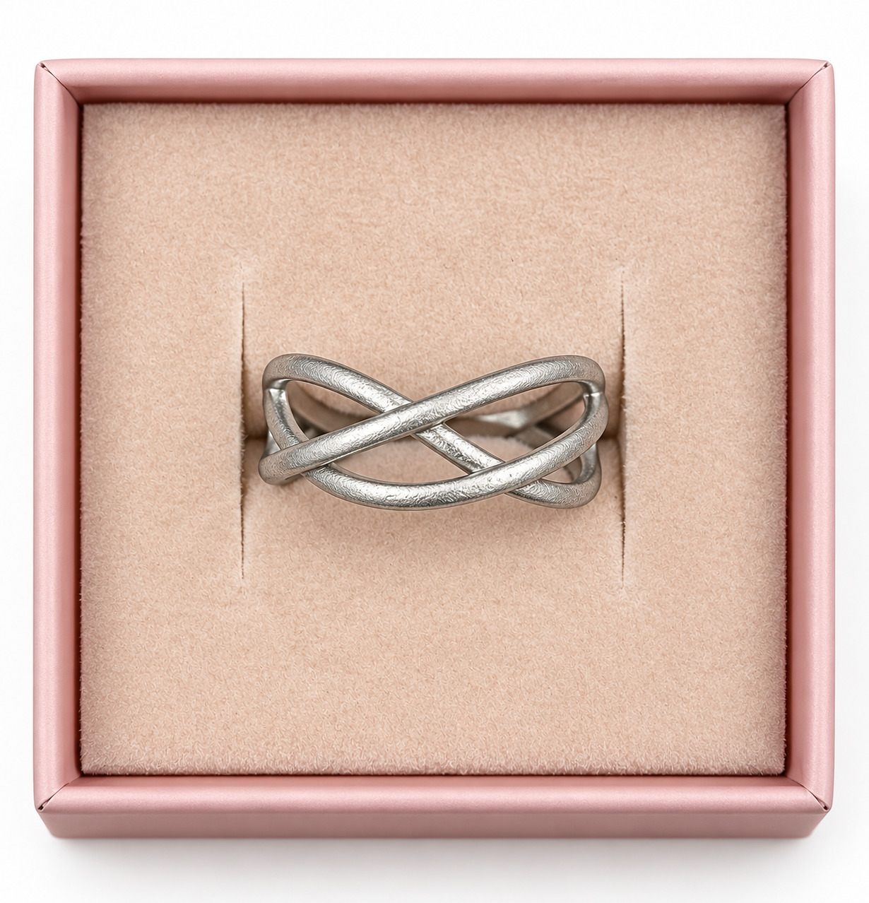 Zefina Denmark Ring – Malia forsølvet (rhodineret), justerbar