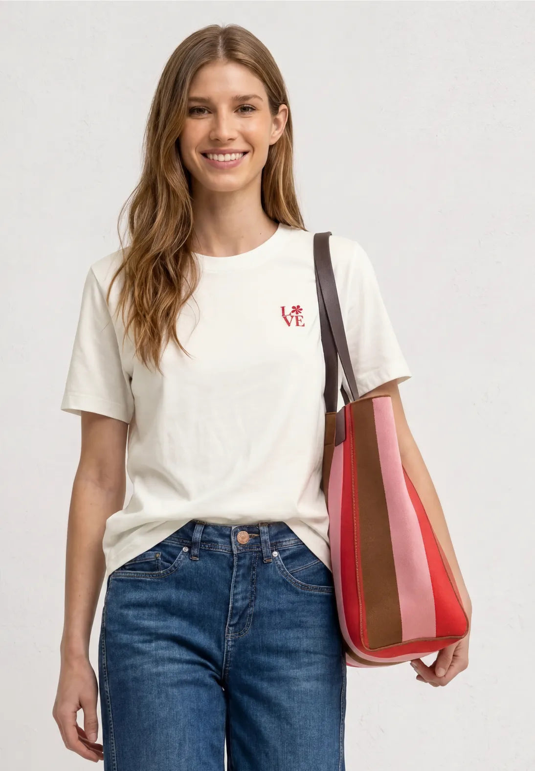 Klassisk T-shirt i lys nuance