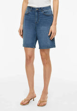 VILA VINUS bermuda shorts i blå denim