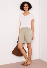 Casual shorts med elastisk talje